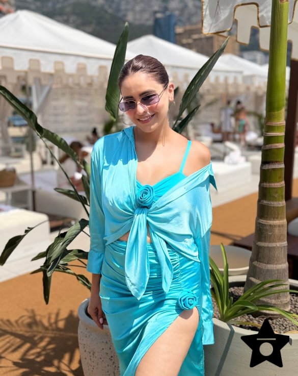 Aamna Sharif Stuns In Sexy Blue Dress During Her Monaco Vacation - See Photos