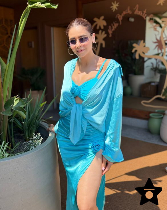 Aamna Sharif Stuns In Sexy Blue Dress During Her Monaco Vacation - See Photos