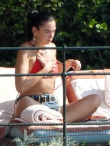 Dua Lipa in Portofino – Red Bikini & Denim Shorts, Aug 15, 2026 39 Dua Lipa in Portofino – Red Bikini & Denim Shorts, Aug 15, 2026