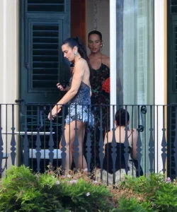 Dua Lipa Wears a Navy Embellished Mini Dress in Portofino – August 14, 2026 27 Dua Lipa Wears a Navy Embellished Mini Dress in Portofino – August 14, 2026
