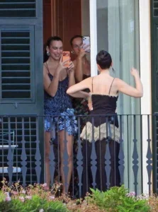 Dua Lipa Wears a Navy Embellished Mini Dress in Portofino – August 14, 2026 28 Dua Lipa Wears a Navy Embellished Mini Dress in Portofino – August 14, 2026