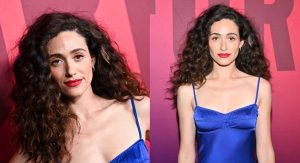 Emmy Rossum Makes Cobalt Blue a Fall Color in Anna October 23 Emmy Rossum Makes Cobalt Blue a Fall Color in Anna October