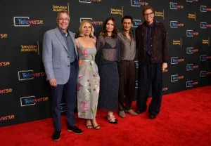 Karolina Wydra and Rhea Seehorn at Pluribus FYC Presentation – August 16, 2026 31 Karolina Wydra and Rhea Seehorn at Pluribus FYC Presentation – August 16, 2026