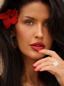 Liza Makhu Photoshoot Uses Red as the Dress in One Look and the Accent in Another 39 Liza Makhu Photoshoot Uses Red as the Dress in One Look and the Accent in Another