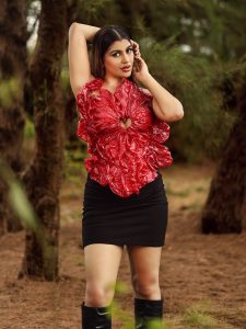 Yashika Aannand’s Bold Red Look Brings High-Fashion Drama