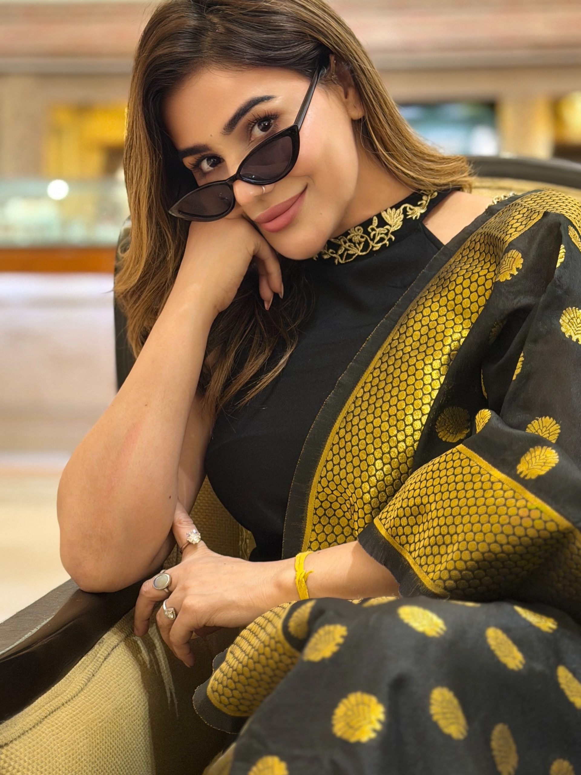 Kangna Sharma Promoting “Afeem” Song in Saree: Ethnic Glam Steals the Show